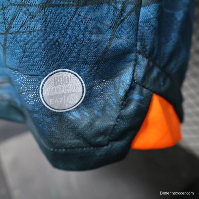 Player Version 25/26 Napoli Halloween Blue Jersey-Glow In Dark