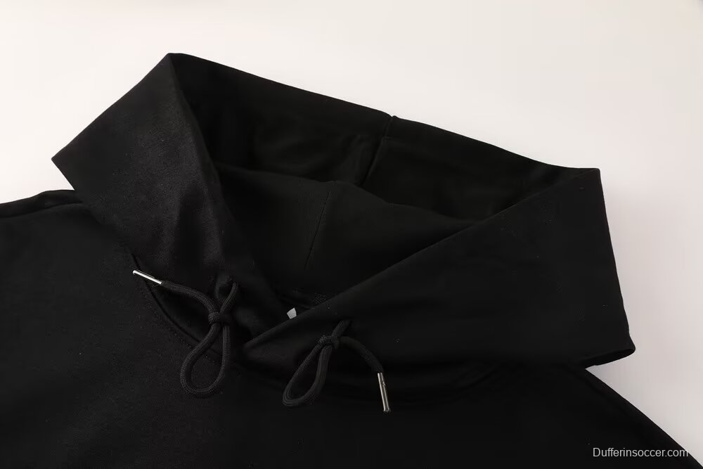 25/26 Juventus Black Sweatshirt Full Zipper Jacket+Long Pants