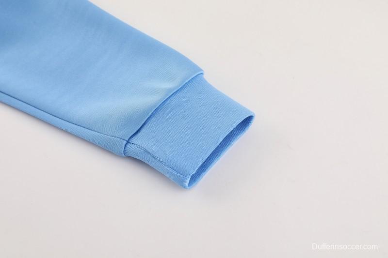 2025 Adidas Colorful Blue Full Zipper Jacket+Long Pants