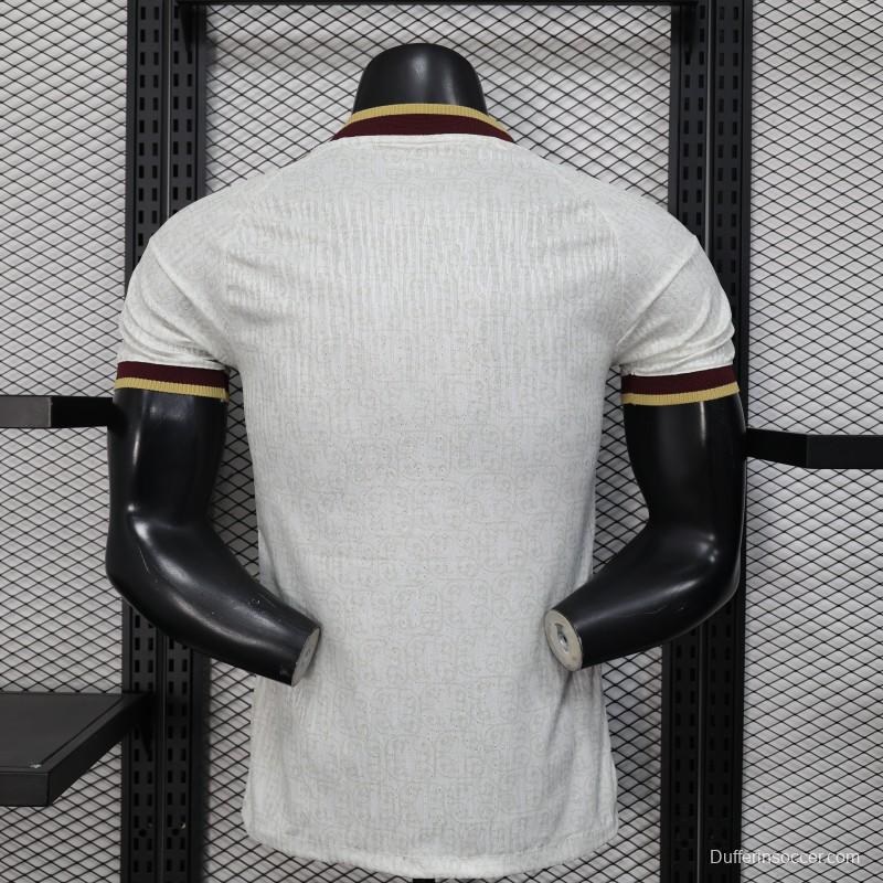 2026 Player Version  Spain Away Off-White Jersey