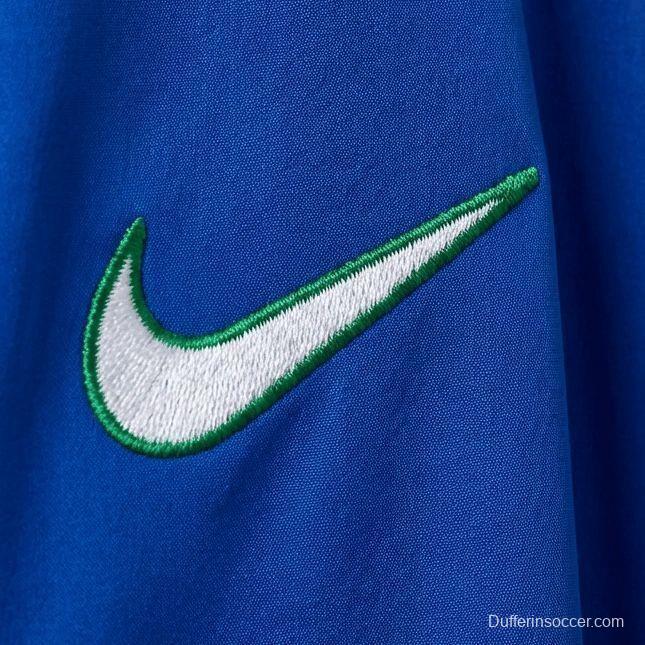 1998 Vintage Style Brazil Blue Jacket Windbreaker