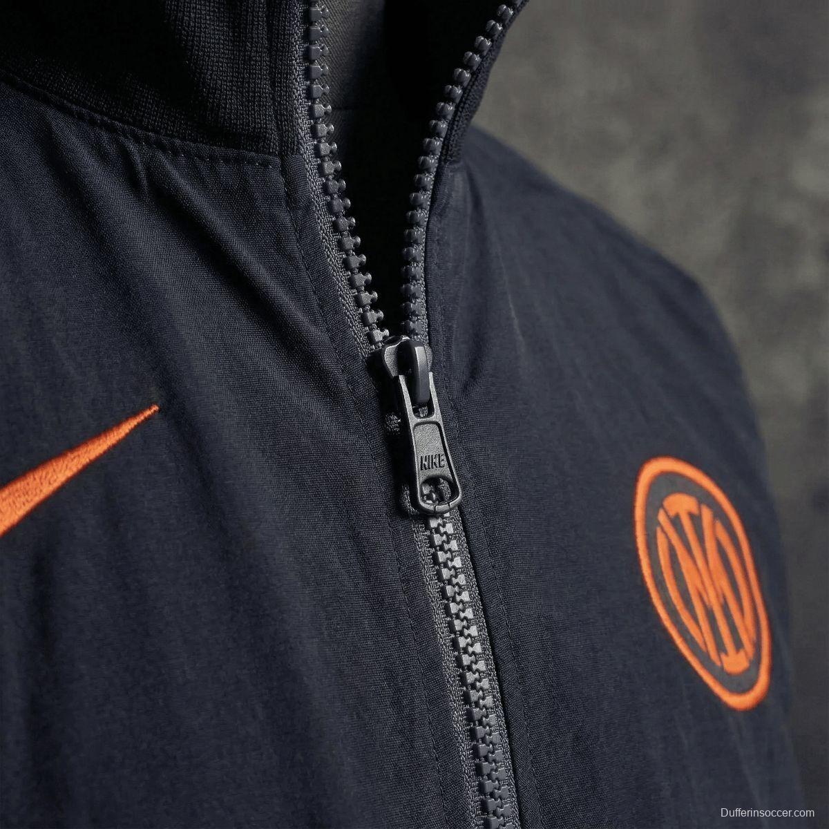 2026 Inter Milan Black Jacket Windbreaker