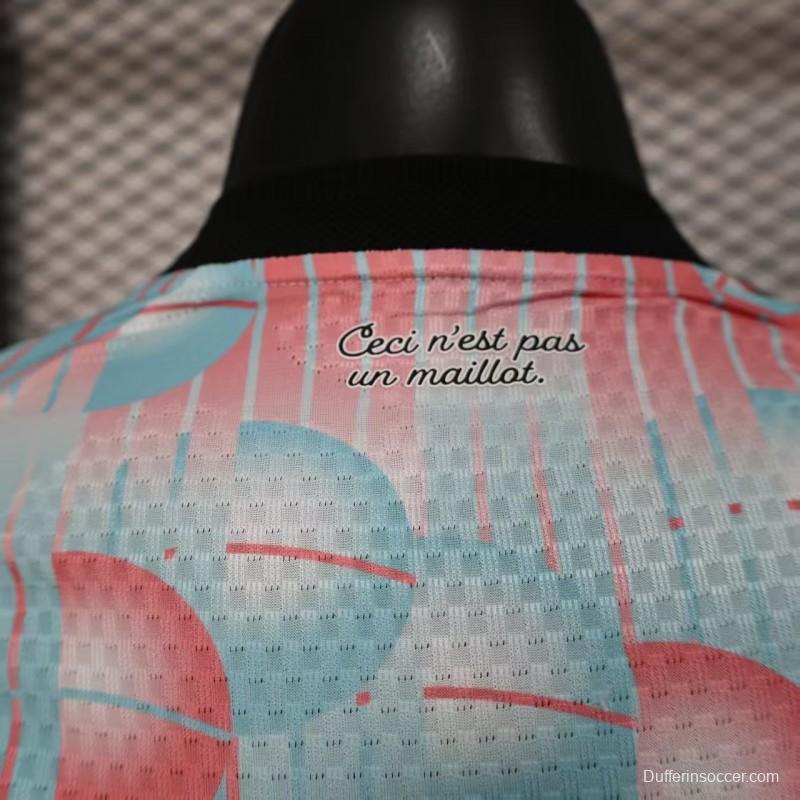 2026 Player Version Belgium Away White Pink Jersey