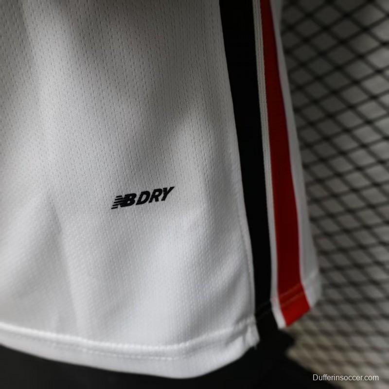 Player Version 26/27  São Paulo FC White with Red and Black Horizontal Stripes Jersey