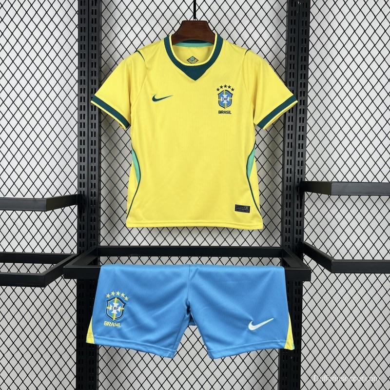 2026 Kids Brazil World Cup Home Kit