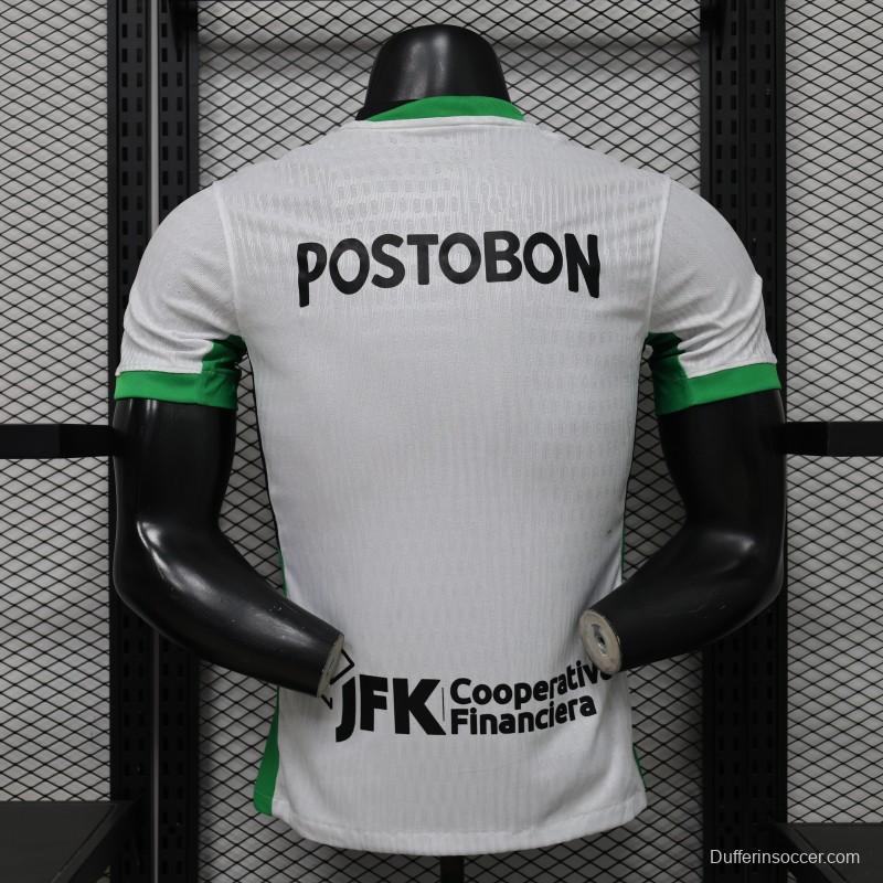 Player Version 26/27 Atlético Nacional White & Green Accent Away Jersey
