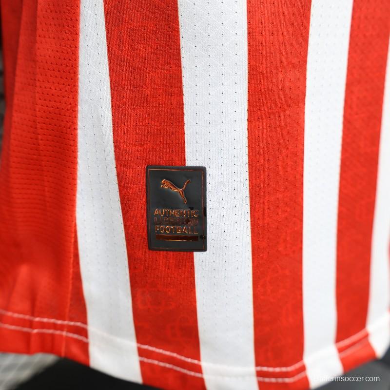 Player Version 26/27 Chivas de Guadalajara Red & White Stripes Home Jersey