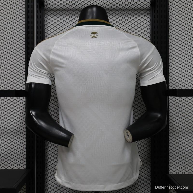 Player Version 26/27 Saudi Arabia  White & Gold Home Jersey
