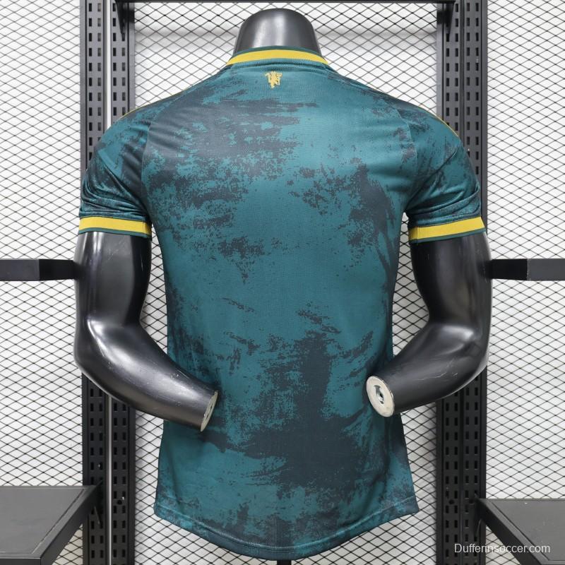 Player Version 26/27 Manchester United Teal & Gold Third Special Edition Jersey