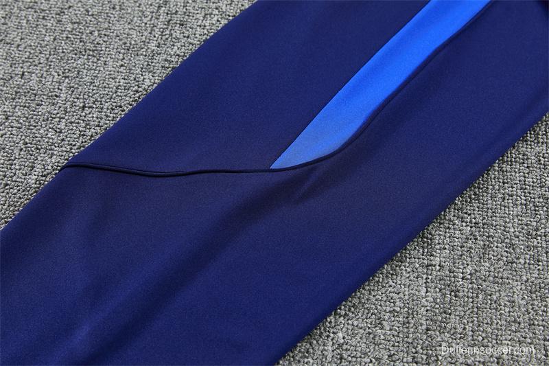 2026 Inter Milan Royal Blue Half  Zipper Jacket Tracksuit + Long Pants (Nike)