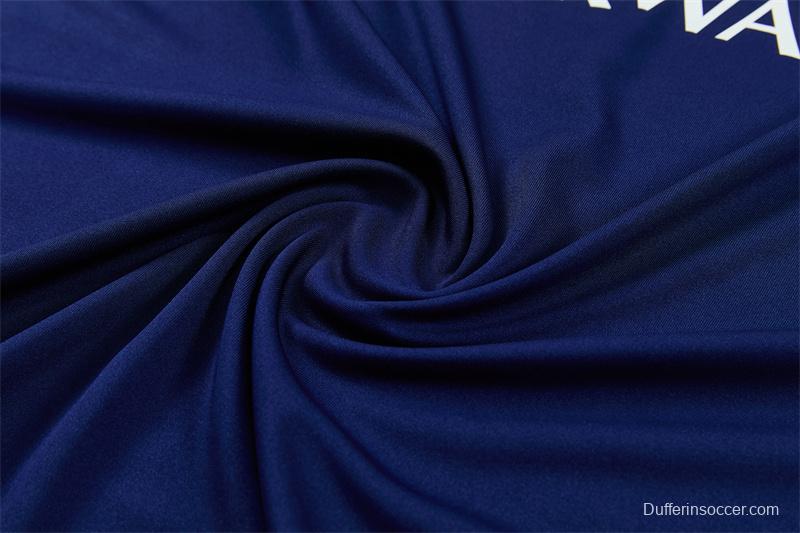 2026 Inter Milan Dark Navy Blue Half Zipper Jacket Tracksuit + Long Pants