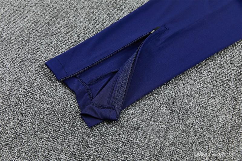 2026 Inter Milan Dark Navy Blue Half Zipper Jacket Tracksuit + Long Pants