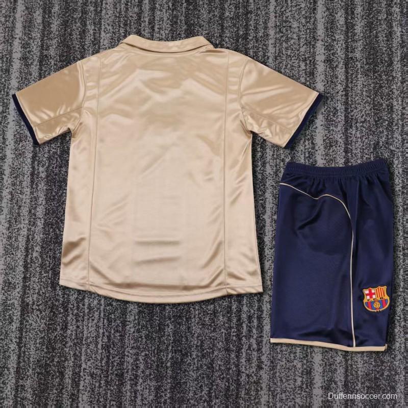 Retro Kids 01/02 Barcelona Away Jersey