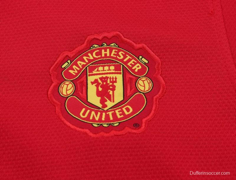Retro Kids 13/14 Manchester United Red Home Jersey