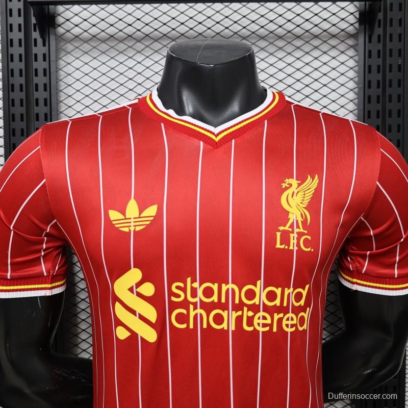Player Version 26/27 Liverpool Red with White Pinstripe Home Jersey