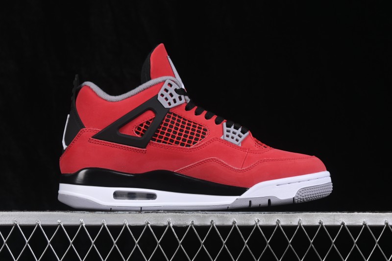 Nike Air Jordan 4 Retro Basketball Shoes in Bold Red - FQ8138-600