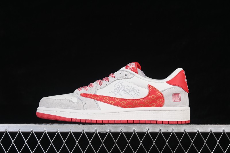 Nike Air Jordan 1 Low AJ1 Year of the Horse Limited Edition Custom Retro Basketball Shoes - JW1188-182