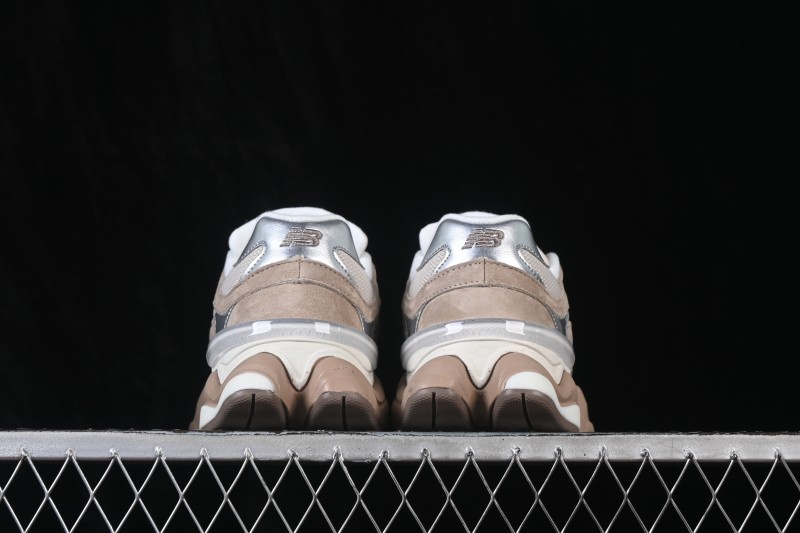 New Balance 9060 Retro Running Shoes with Mesh and Suede Upper - U9060ERM