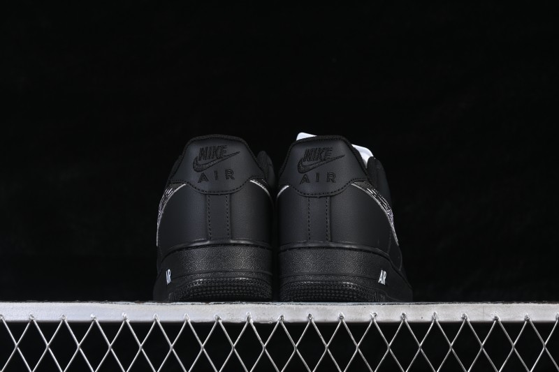 Nike Air Force 1 '07 Low Anime Theme Black Swoosh Skateboarding Shoes - ZH0316-123