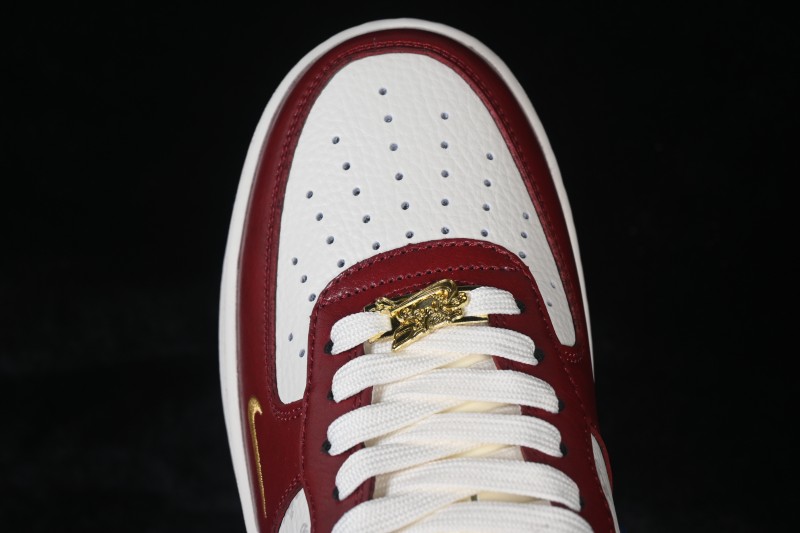 Nike Air Force 1 '07 Low Chinese New Year Year of the Horse Edition Casual Sneakers in Zhu Red and Cloud White - FV4921-600