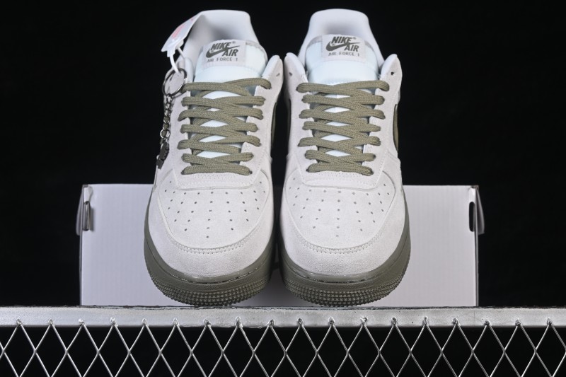 Nike Air Force 1 '07 Low Casual Skateboarding Shoes with Classic Leather Upper and Air-Sole Cushioning - DF0188-122