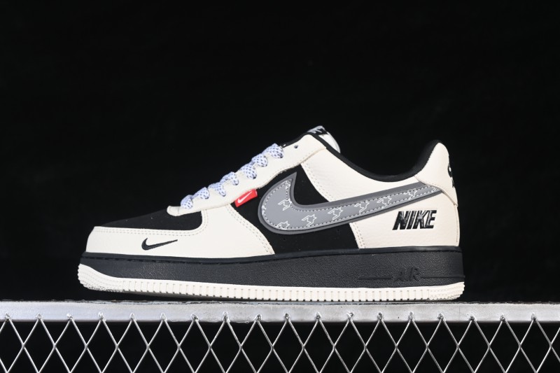 Nike Air Force 1 '07 Low Casual Skateboarding Shoes in White and Black - DF0188-132