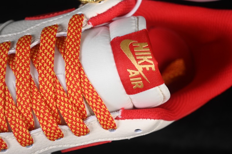 Nike Air Force 1 '07 Low Chinese New Year Limited Edition Basketball Shoes in White Wine Red - QW5288-125
