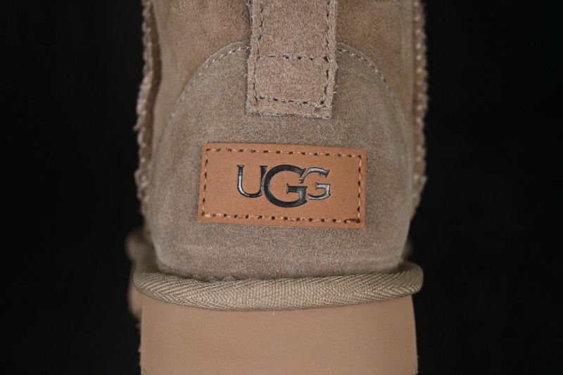 UGG Classic Ultra Mini Boots with Sheepskin Wool Lining and Water-Resistant Finish - 1116109