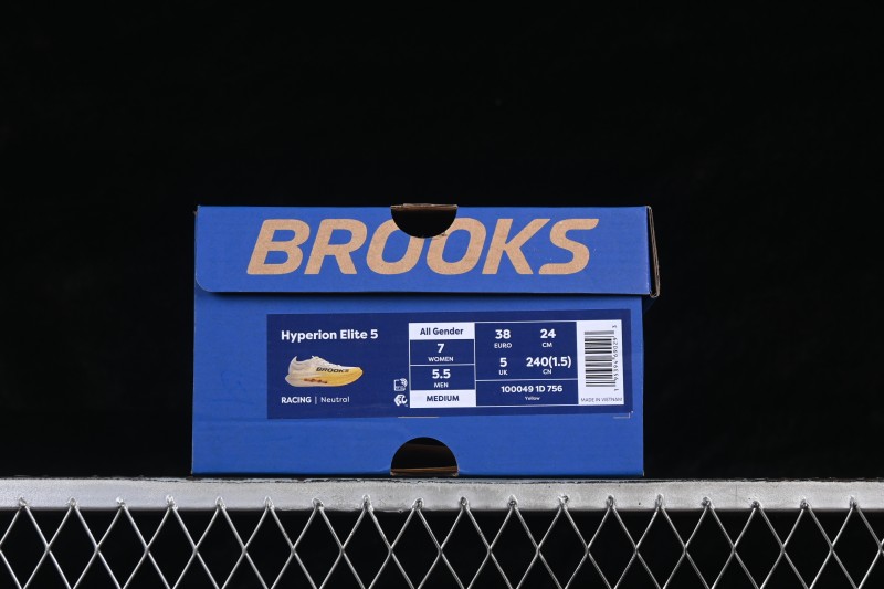 Brooks Hyperion Elite 5 Racing Running Shoes with Lightweight Cushioning for Marathon - 1000491D756