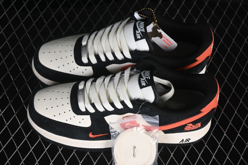 Nike Air Force 1 '07 Low Chinese New Year Limited Edition Suede Black Casual Sneakers - XD0028-006