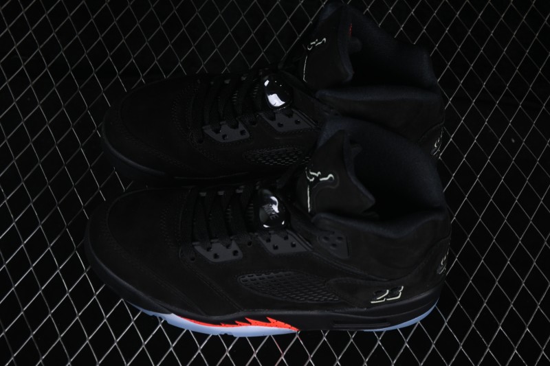 Air Jordan 5 Retro OG Halloween Black Glow-in-the-Dark Basketball Shoes - HQ7978-001