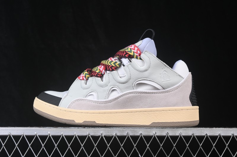 Lanvin Two-Tone Lace-Up Low-Top Lifestyle Casual Shoes - AJE5