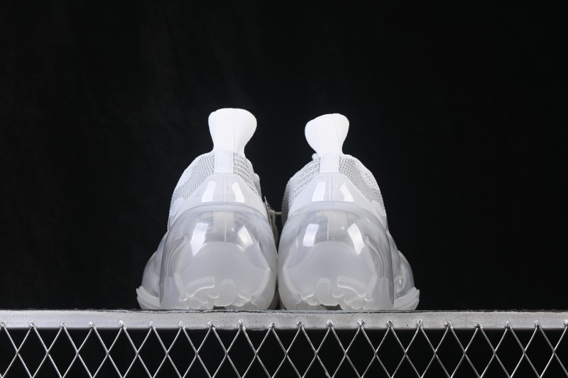 Grounds Moopie Fabric Round Toe Big Bubble Platform Sneakers White Gray - FYD4