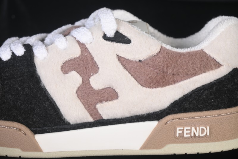 Fendi Match Round Toe Thick Sole Low Top Casual Sneakers - AHH2F1FHS