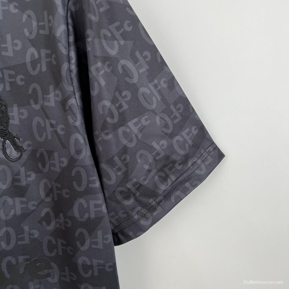 Retro Chelsea 1990 Black Special Black Out Jersey