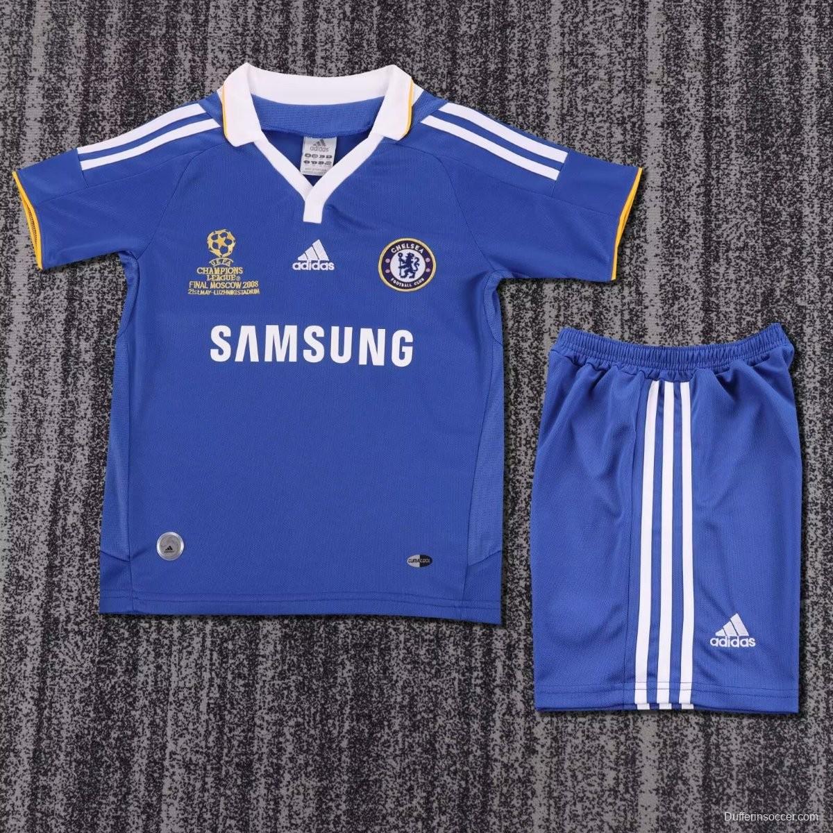 Retro Kids 07/08 Chelsea Home Champion Jersey
