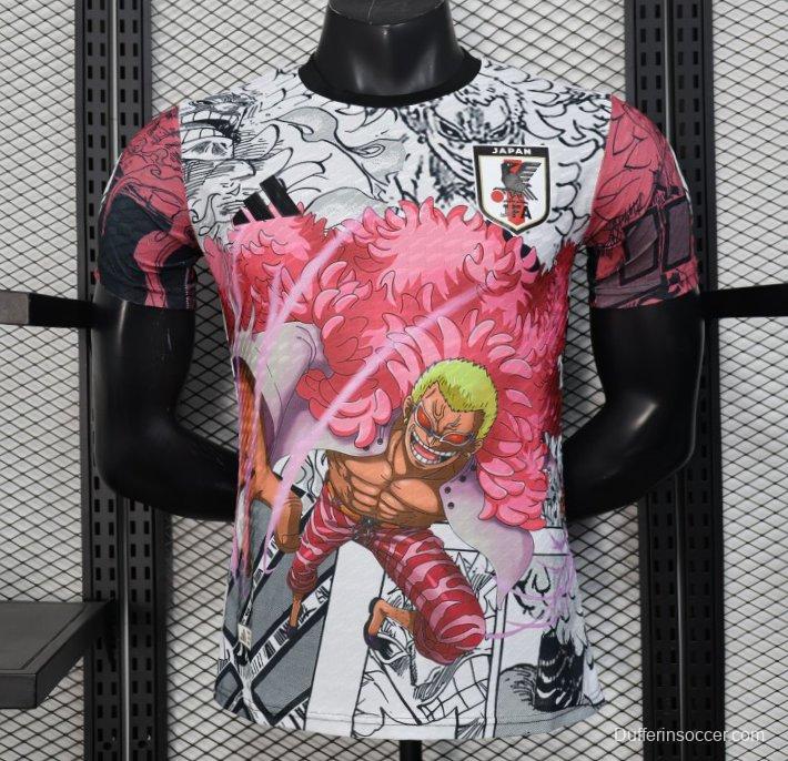 Player Version 2025 Japan White with Anime Character Pattern Jersey