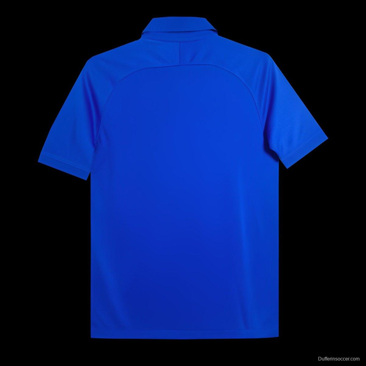 Retro 2019 France Home 100Th Anniversary Jersey