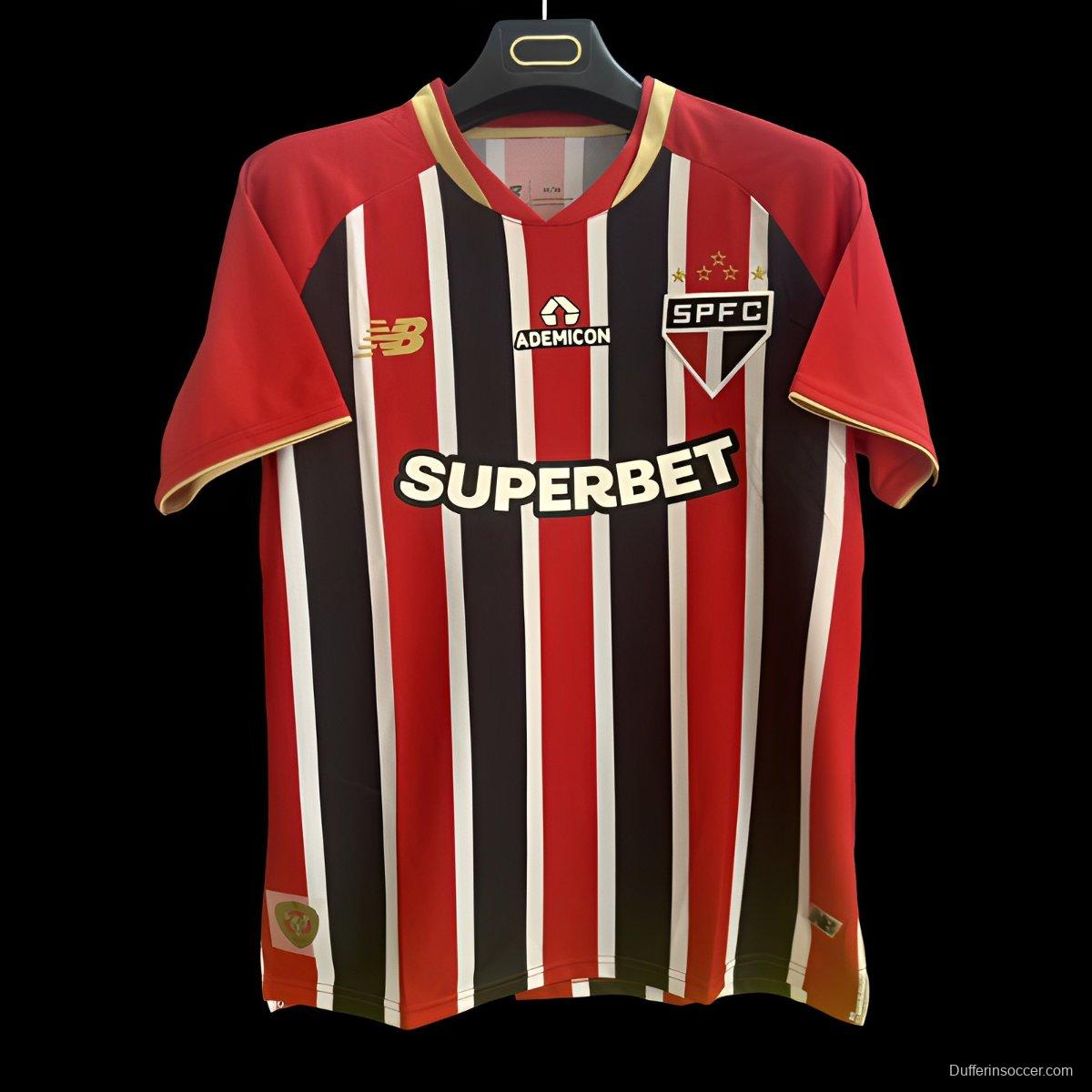 25/26 Sao Paulo Away Jeresy With Full Sponsors
