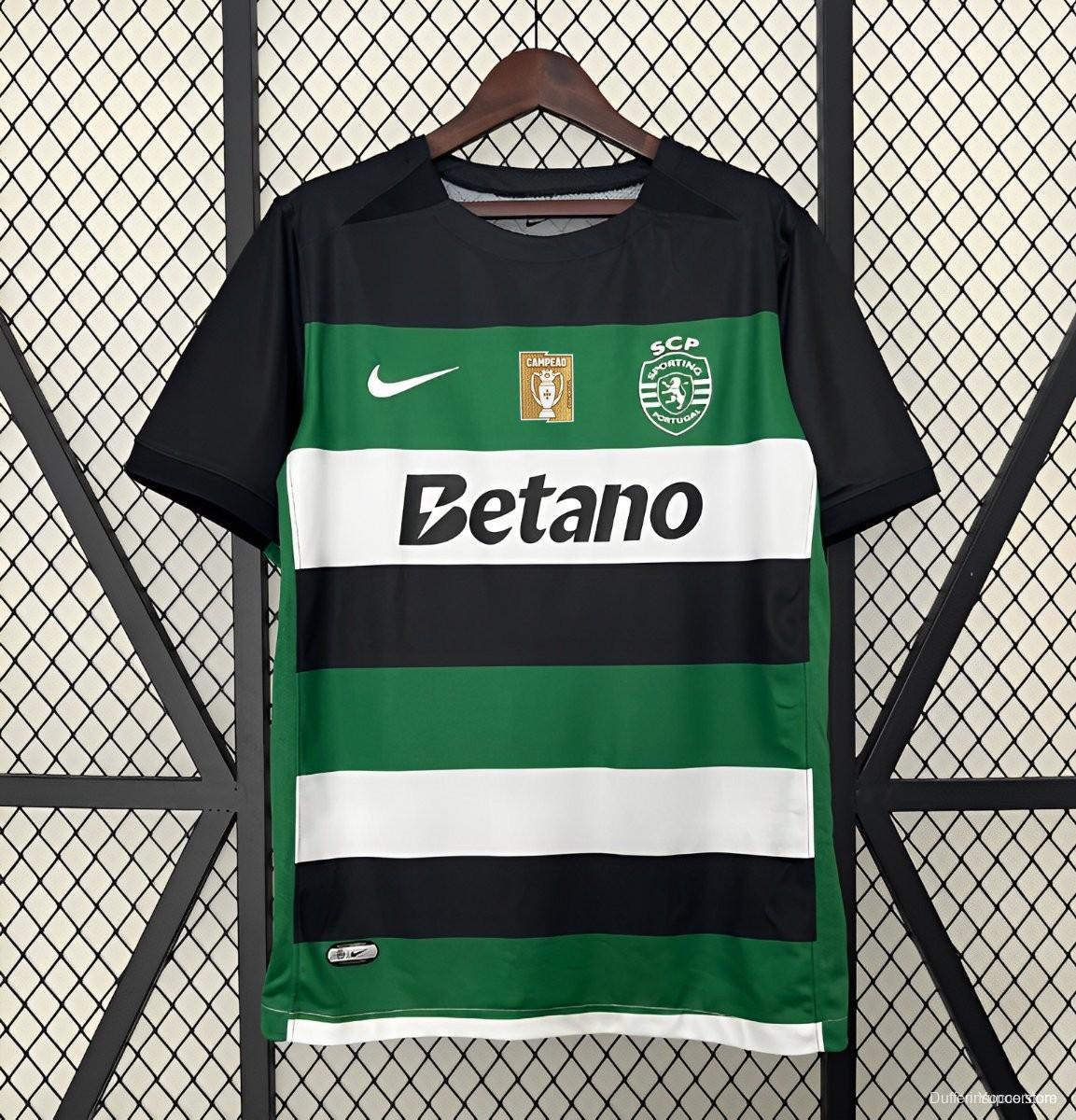 24/25 Sporting Lisbon Away Jersey  With Champion Printing