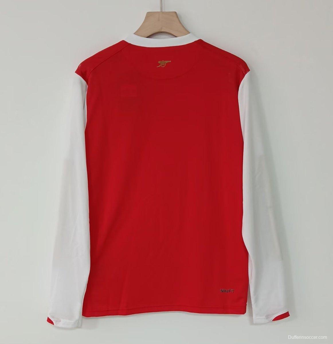 Retro 07/08 Arsenal Home Long Sleeve Jersey