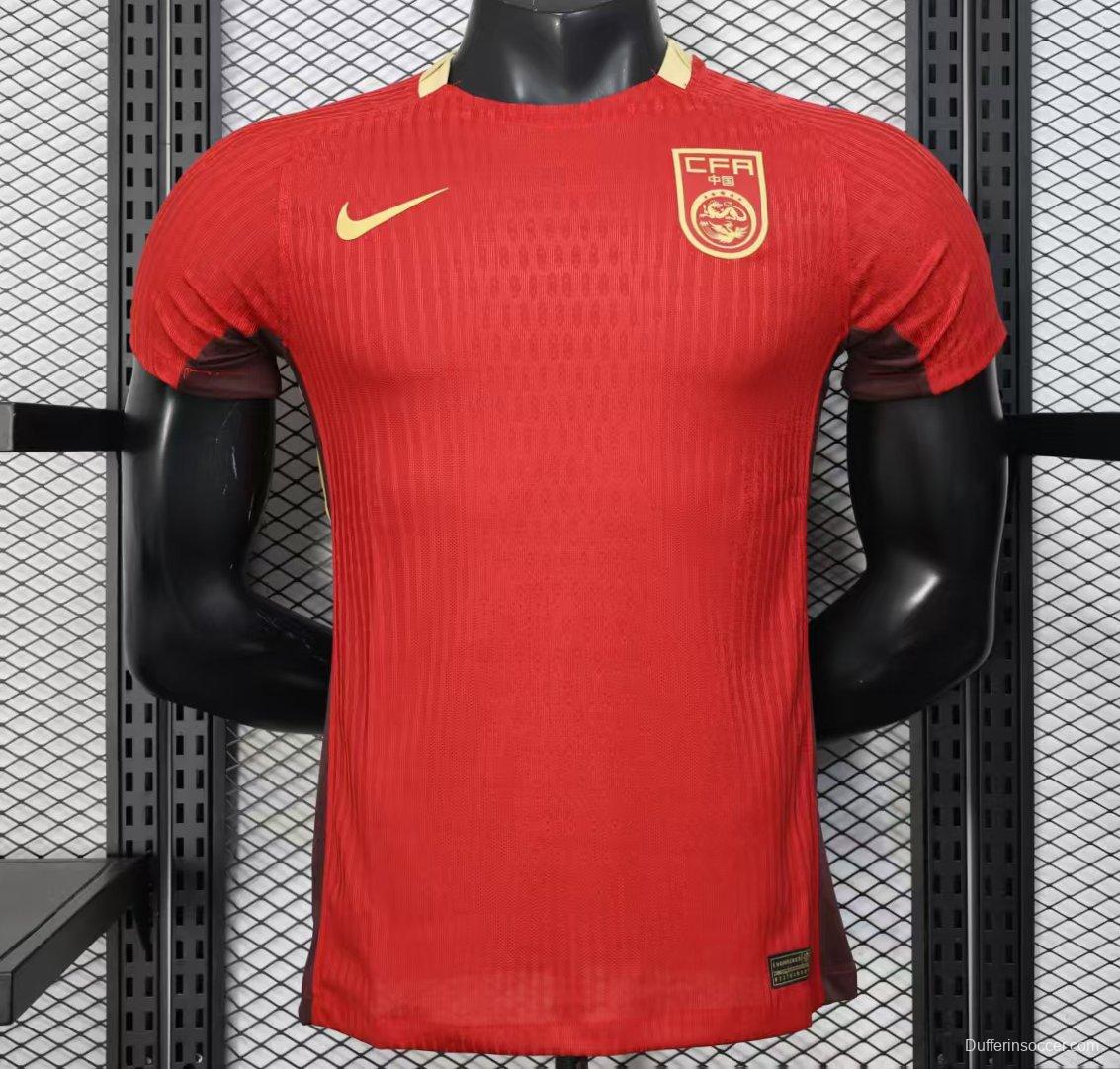 Player Version 2025 China Home Jersey
