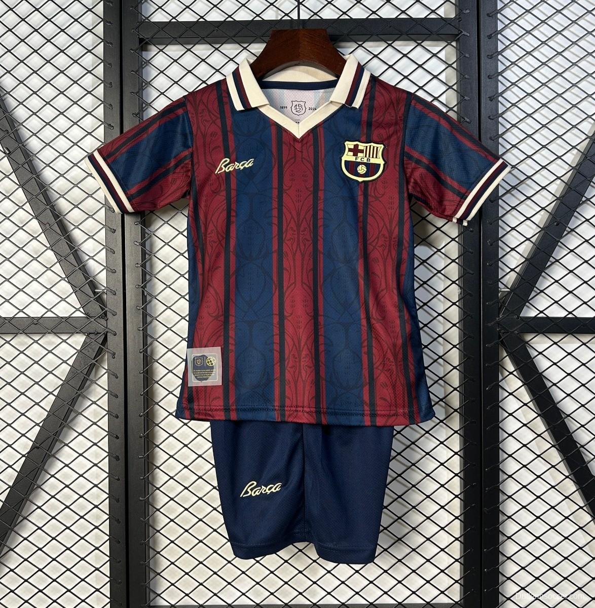 25/26 Kids Modernist FC Barcelona Polo Long Sleeve Jersey