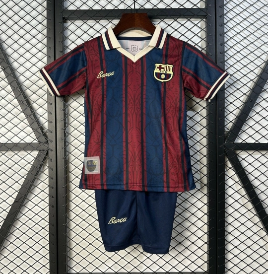 25/26 Kids Modernist FC Barcelona Polo Long Sleeve Jersey