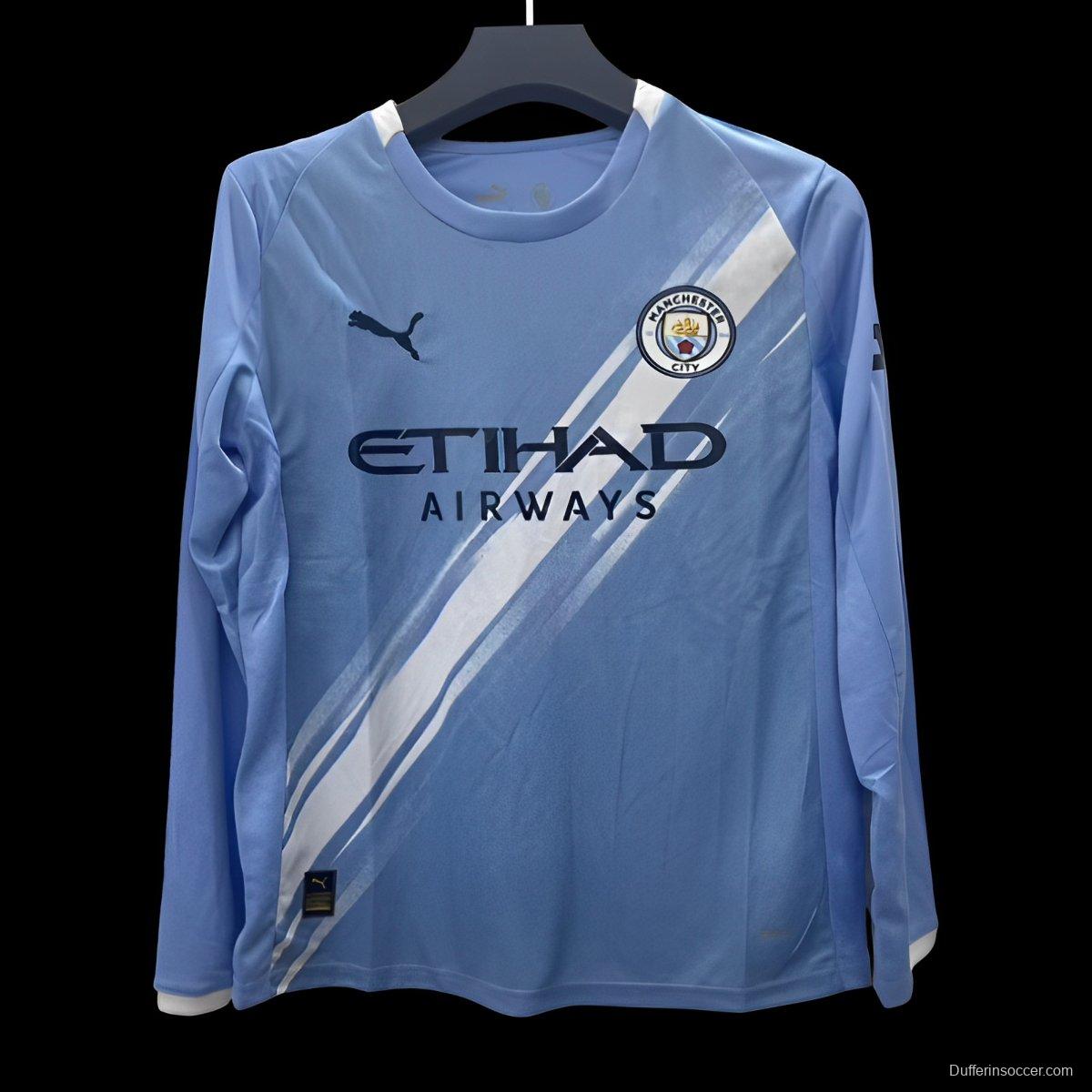 25/26 Manchester City Home Long Sleeve Jersey