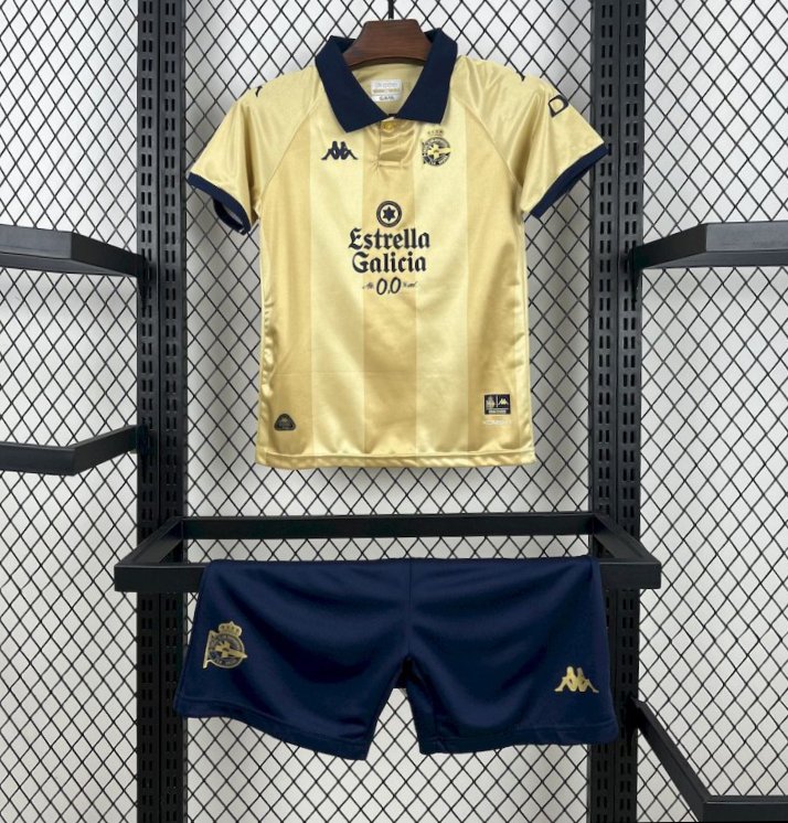 2025/26 KidsDeportivo De La Coruna 25th Anniversary Edition Kit