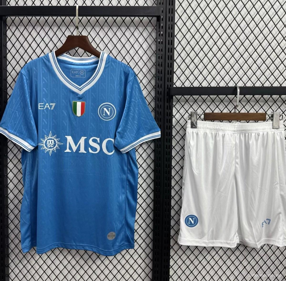 25/26 Kids Napoli Home Jersey