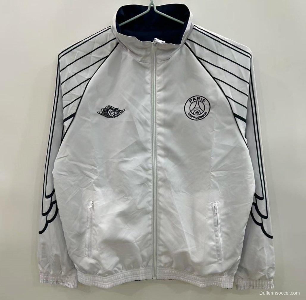 25/26 PSG Reversible White/Navy  Windbreaker