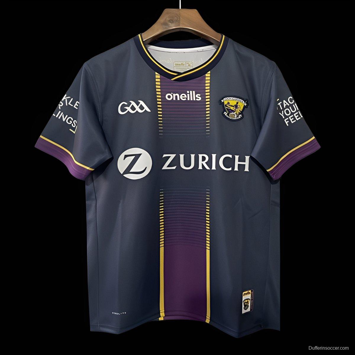 25/26 Wexford GAA Navy with Purple and Gold Design Jersey