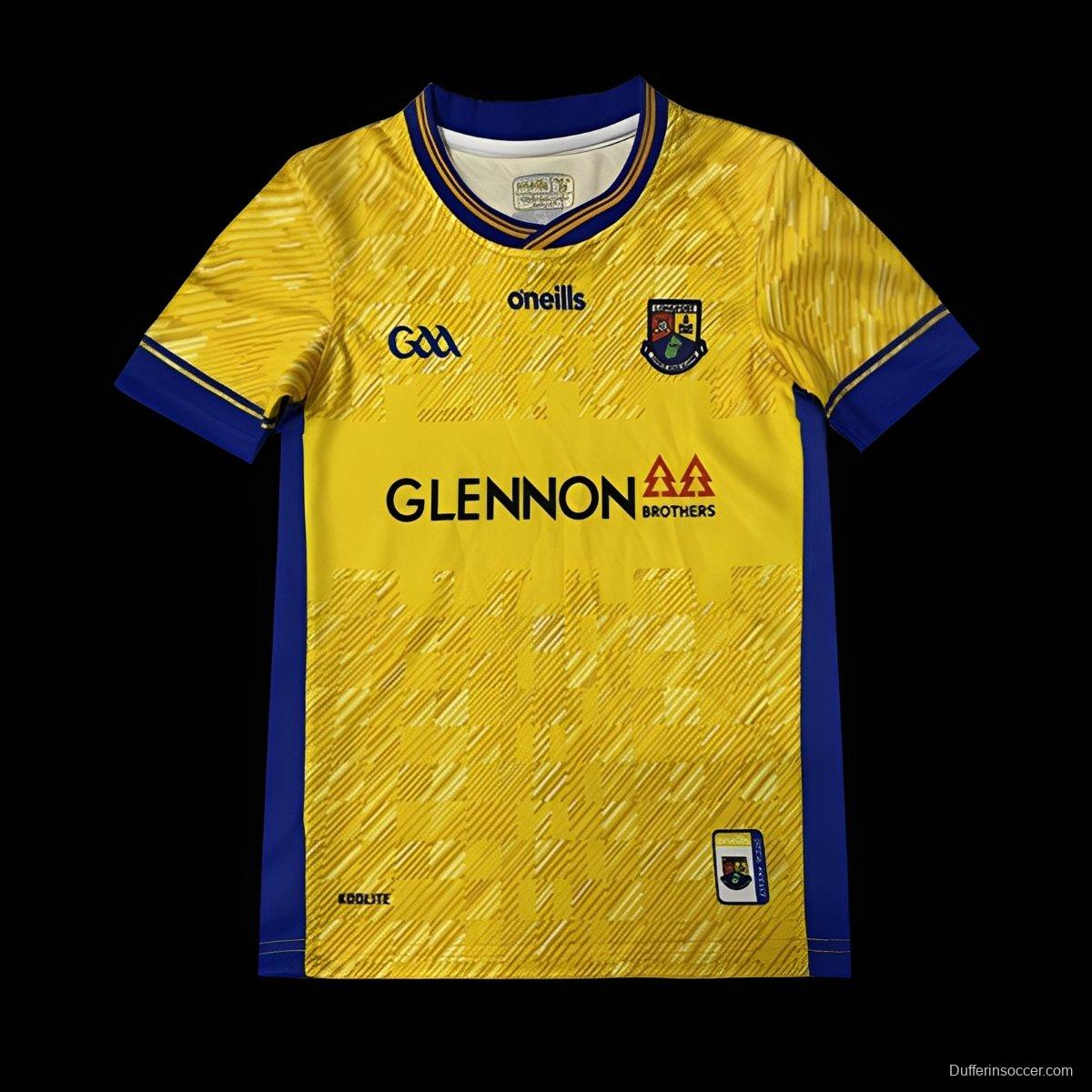 25/26 Kids Roscommon GAA Yellow and Blue Away Jersey